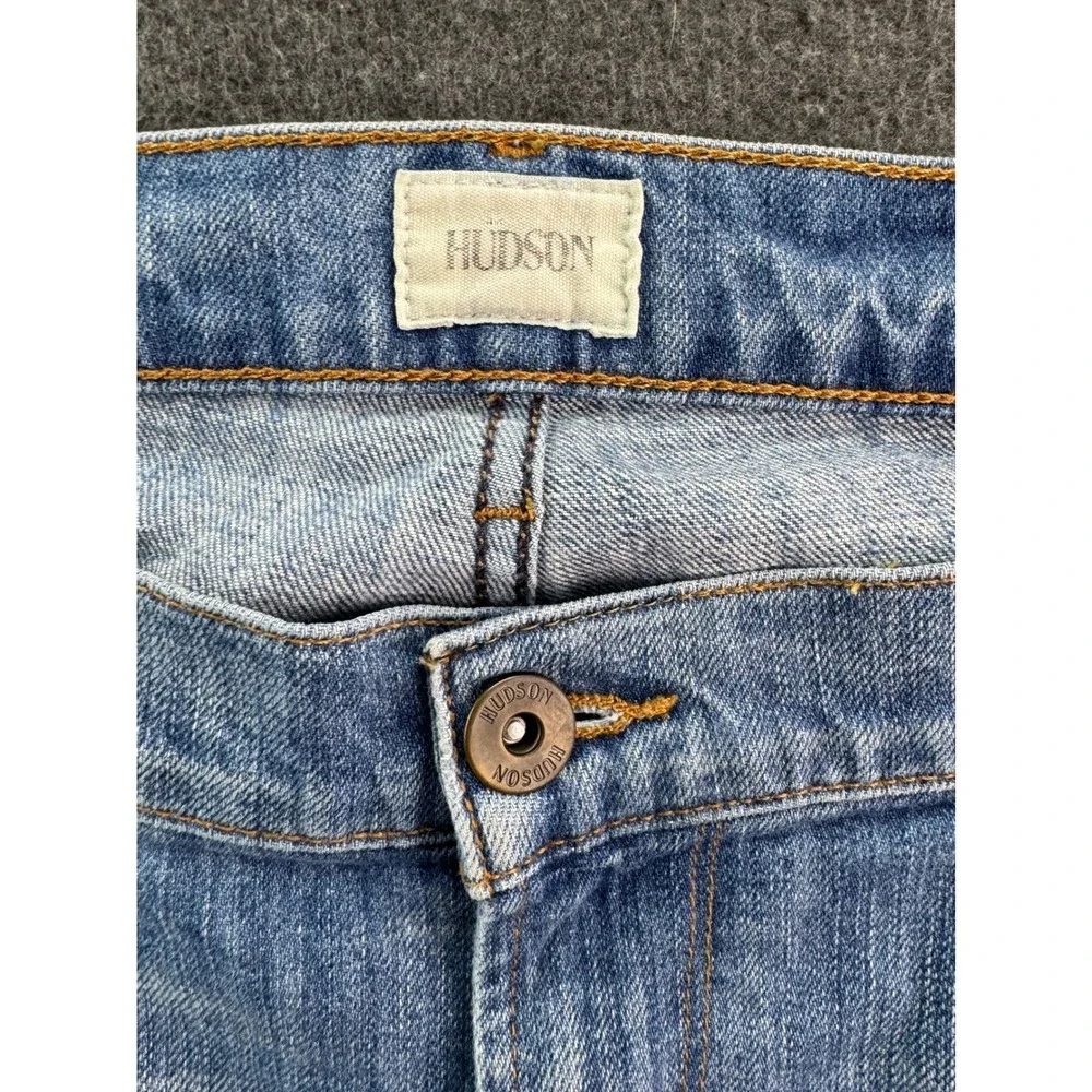 Hudson Jeans Men Straight Leg‎ Light Wash Denim Tag 38W (40Wx30L) Cotton Blend